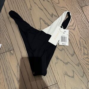 Black and White Swimsuit Bottom